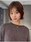 北野ピンクベージュ/イメチェン/クールショート/前髪/名古屋駅
