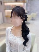 おだんごサイドポニー