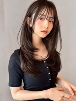 ロンドシトリン 四条烏丸(Lond citrine) ダークパープル/くびれレイヤー/ミルクティーベージュ/顔周り