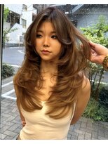 ヌエン 渋谷(NU/EN)&nbsp;夏カラー/バレイヤージュ/ハイライト/バタフライカット/渋谷
