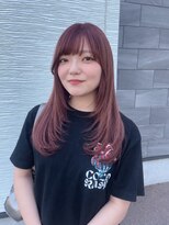 コンティバイミラートーク(CONTY by MIRROR TALK) ペールピンク×レイヤーロング