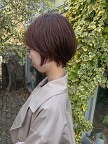 クリーク ボイス ヘアー 東原店(CLIQUE voice hair)&nbsp;透明感ナチュラルブラウン/レイヤーカット/ショート