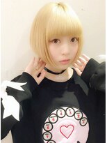 ピチカート(pizzicato) 『pizzicato』プラチナベージュ×ショートボブ