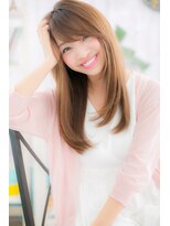 ミック 日暮里店(miq)&nbsp;斜めバングで叶える♪爽やかロング