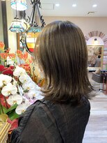 フェイバー 警固店(FAVOR)&nbsp;外ハネミディ×オリーブカラー/パーソナルカラー診断/オージュア