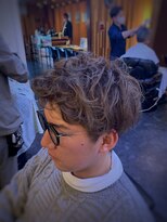 グッドマン バーバーショップ リョクチ(goodman barbar shop RYOKUCHI)&nbsp;外国人風2ブロックパーマ×カラー