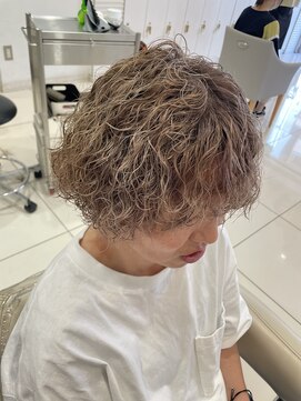 アッシュ 武蔵小金井店(Ash) \ぷりぷりパーマ×ブリーチ1回/