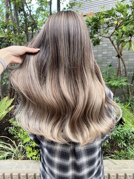 レディアル 大宮(REDEAL ope.) 【ハイライト】ベージュハイライトバレイヤージュ