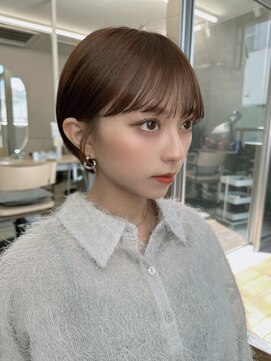 サンド 池袋(sand) マッシュショート「縮毛矯正/白髪ぼかし/髪質改善」