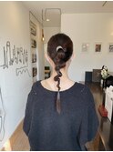 ポニーテールアレンジ