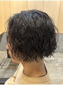 メンズマッシュパーマツイストスパイラルパーマ波巻きパーマ