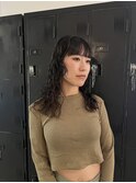ミディアムパーマ　担当　東川内遥