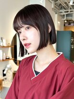 ノイカーム(noi Calm) 顔周りレイヤーカットグレージュカラーくびれボブショートカット