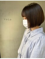 ヴォロ 佐賀(VoLo) 切りっぱなしボブ/美髪/ピンクブラウン[佐賀駅]
