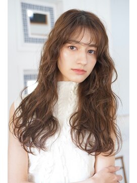 パール(PearL) 【PearL】コテ巻き風/ゆる巻きロングパーマ/20代30代40代ヘア