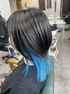 リミットバイアフィナー 大宮店(limit by Afinar) インナーカラー/ターコイズブルー