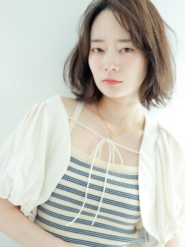 アイナミ ウィズ テトテ(AINM with tetote) 【 AINM 】夏にぴったり レイヤーカット ボブ/アースカラー