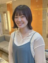 レクタ(recta)&nbsp;バッサリカット 外ハネボブ ラベンダーカラー