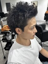 ヒュイル バイ ニアウ(Hwyl by Niau) メンズスパイキーショートシャドウパーマスパイラルパーマ