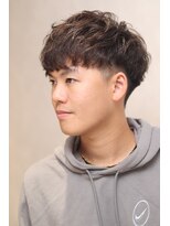 ミルトニア(MILTONIA)&nbsp;爽やかモテすぎスパイラルパーマツーブロックマッシュ