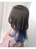 おしゃれ女子ウルフヘア×インナーカラー