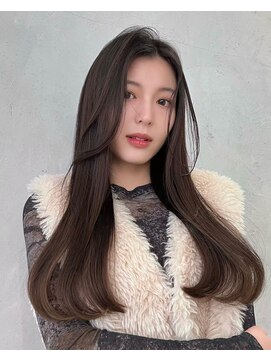 ノイ(noi) 顔周りレイヤーカットくびれヘアミルクティーベージュカラー