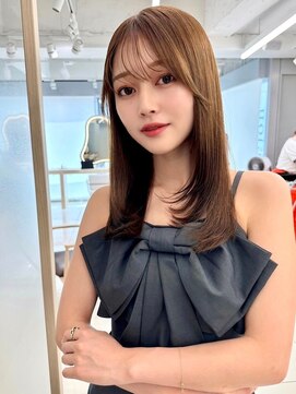 エジョン 三鷹店(Aejon) レイヤーロング/ヘルシースタイル/韓国ヘア/ベビーピンク/吉祥寺