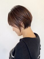 トト 船橋店(toto.)&nbsp;ココアベージュ小顔オリーブグレークラゲヘアーショート[船橋]