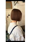 美髪／縮毛矯正+カットでマイナス●〇歳！地毛風ナチュラルボブ