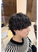波巻きシャドウパーマ
