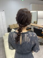 ジーニー 横浜(giinii)&nbsp;編み下ろしアレンジ_ヘアセット