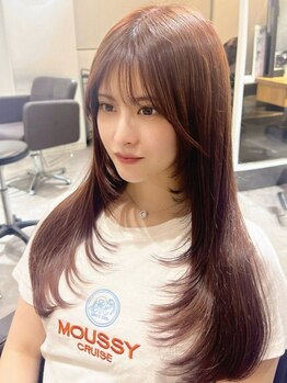 フルールバイリトル 新宿(FLEUR by little)の写真/巻けるナチュラルストレートで癖や広がりをまとめ理想のレイヤースタイルも簡単♪髪質改善/酸性ストレート