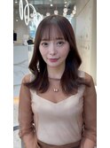 艶髪ブラウン×髪質改善[美髪/韓国風/顔周り]仙台