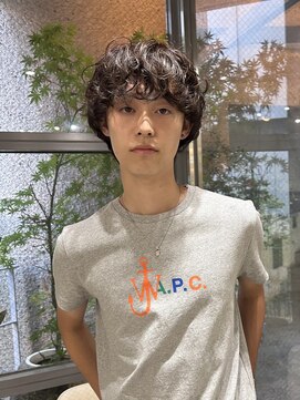 メゾンアクア 表参道(Maison ACQUA) =メンズボブパーマ/メンズボブ/フェザーパーマ／MEN’S HAIR