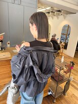 ヨハク 大阪梅田中崎町(yohaku)&nbsp;ルーツカラー　切りっぱなしボブ