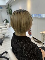 アルターシェリー(aL-ter che'rie)&nbsp;ショートウルフ/くびれヘア/アプリコットオレンジ/夏　新籾