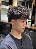 サーフカール/テーパーフェード/ラフカーリー/メンズ/河原町三条