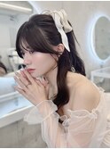 透明感ショコラカラー/顔周りカット/韓国ヘア/表参道/学割