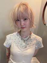 リリック(LYLICK)&nbsp;ニュアンスボブ×ピンクベージュ