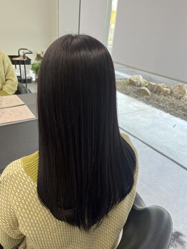 ガルボヘアー 桟橋店(garbo hair) 暗めカラー　艶髪　トリートメント　ロング