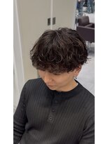 オーシャントーキョー 仙台(OCEAN TOKYO)&nbsp;シャドウパーマショートマッシュツーブロック韓国スパイラル黒髪