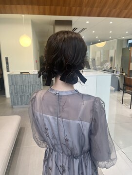 ローレンアオ(LOREN AO) 【LOREN AO】シニョンアレンジ/リボンアレンジ/ヘアセット