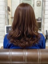 リコ 池袋東口店(Liko)&nbsp;ブラウンベージュ デジタルパーマ レイヤーカット 透明感カラー