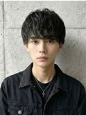 ニュアンスパーマ、MEN’S HAIR 、刈り上げセンターパート 