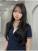 顔まわりレイヤーカット/内巻きワンホン/韓国/富山/高岡/射水