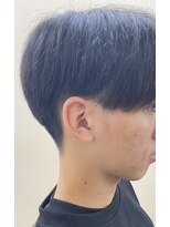 バームヘア(balm hair) 春カラー×縮毛矯正+ツーブロックナチュラルストレート/メンズ