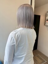 ブリックバイブレイス 千葉 千葉中央(brick by brace)&nbsp;ミルクティーブロンド/ダークブルー/デジタルパーマ/千葉駅