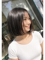 アッシュ 川崎店(Ash)&nbsp;20代30代40代『切りっぱなしボブ×髪質改善縮毛矯正』Ash川崎店