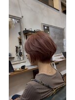 ブランチ(branch)&nbsp;【サーモンピンク×前下がりショートボブ】
