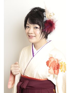 アイルビーヘア(I'll b hair) 【下北沢＊I'll b hair＊】袴着付け&ショートヘアセット＆メイク